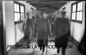 Franco visita el hospital de Burgos