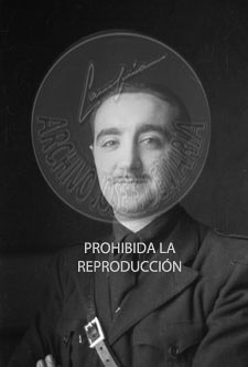 Franco visita el hospital de Burgos