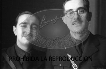 Franco visita el hospital de Burgos