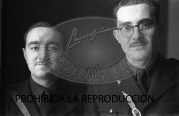 Franco visita el hospital de Burgos