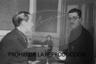 Franco visita el hospital de Burgos