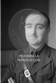 Franco visita el hospital de Burgos