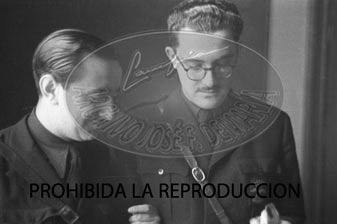 Franco visita el hospital de Burgos