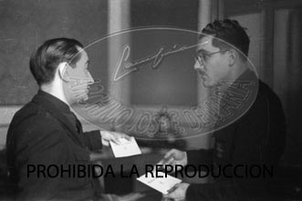 Franco visita el hospital de Burgos