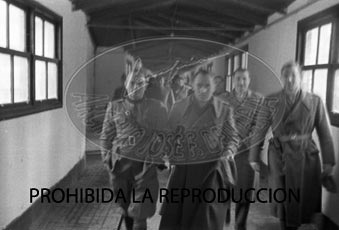 Franco visita el hospital de Burgos