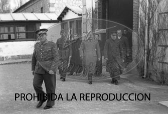 Franco visita el hospital de Burgos