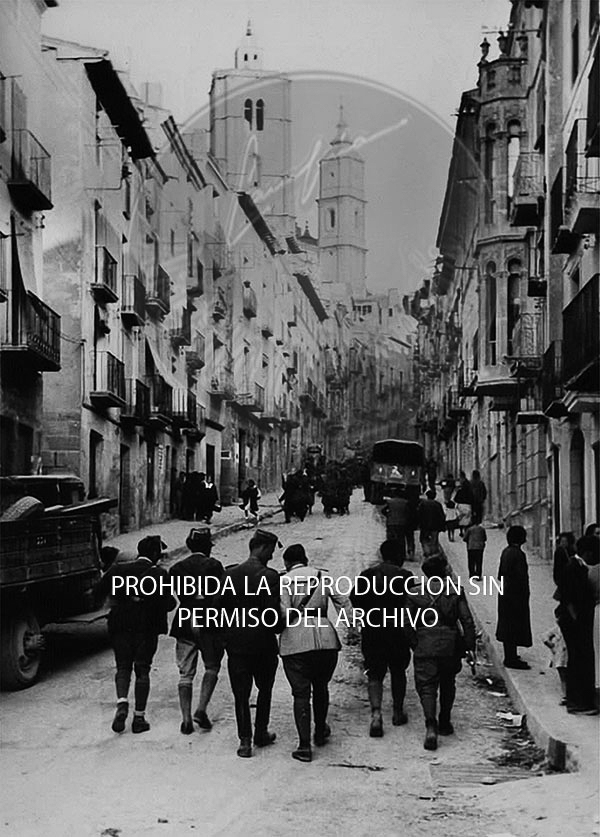 Entrada de los nacionales en Alcañíz