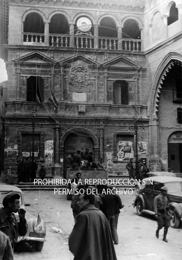 Entrada de los nacionales en Alcañíz