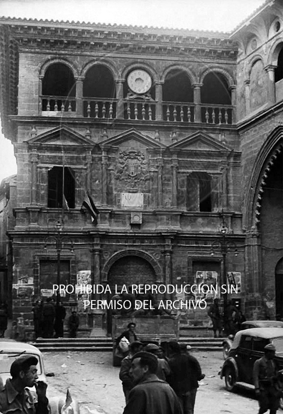 Entrada de los nacionales en Alcañíz