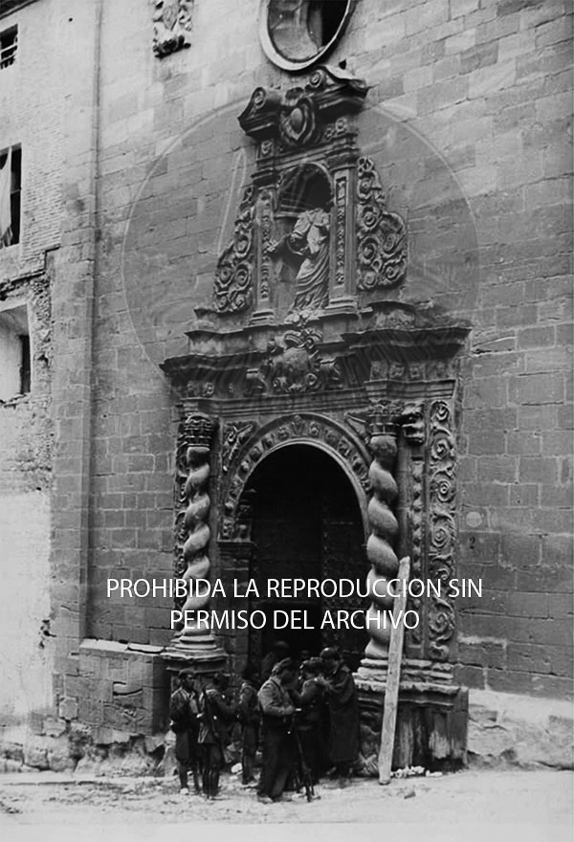 Entrada de los nacionales en Alcañíz