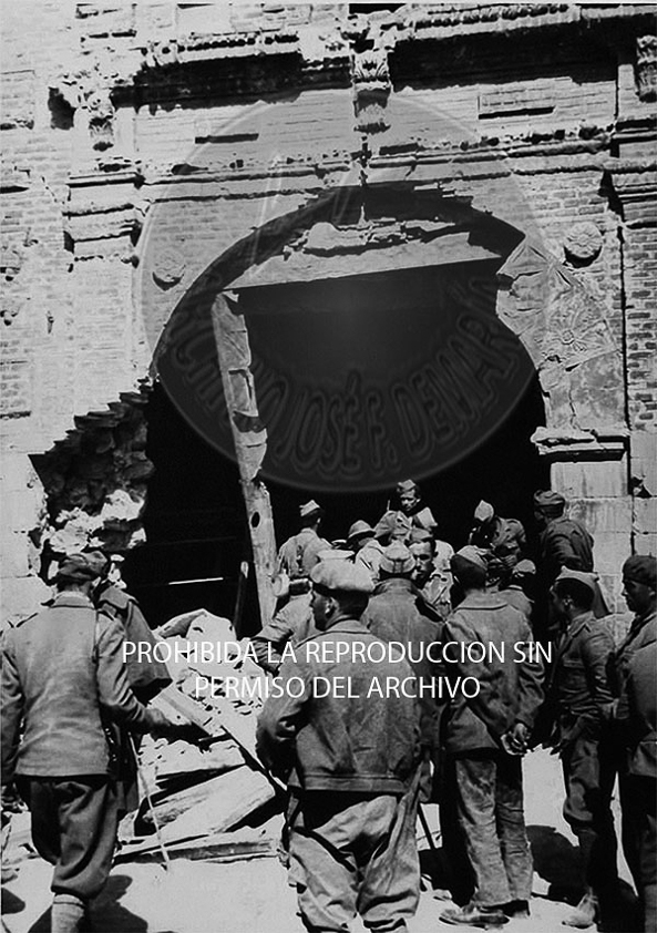 Entrada de los nacionales en Alcañíz