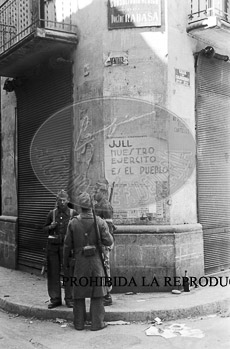 Entrada de los nacionales en Lérida