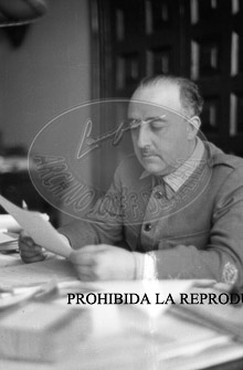 Franco en el centro de operaciones