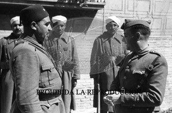 Franco en el centro de operaciones