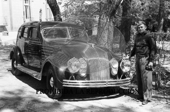 Franco en el centro de operaciones