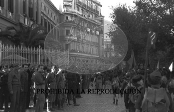 Inauguracion EAJ 101. Franco en el Campo de la Victoria