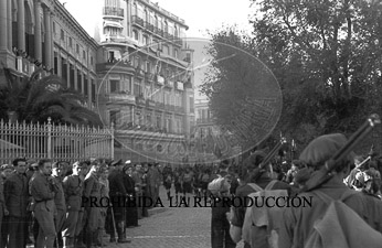Inauguracion EAJ 101. Franco en el Campo de la Victoria