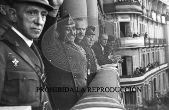 Inauguracion EAJ 101. Franco en el Campo de la Victoria