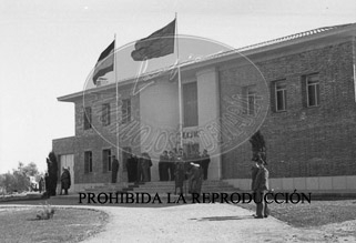 Inauguracion EAJ 101. Franco en el Campo de la Victoria