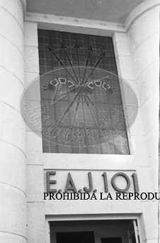 Inauguracion EAJ 101. Franco en el Campo de la Victoria