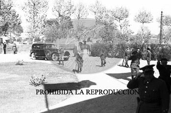 Inauguracion EAJ 101. Franco en el Campo de la Victoria