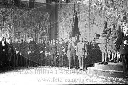 Primer Aniversario de la exaltación de Franco a la Jefatura del Estado