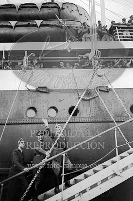 Despedida de los italianos en Cádiz