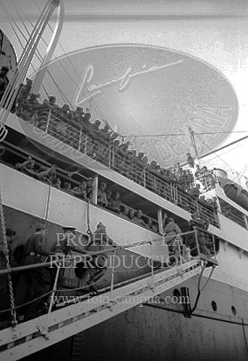 Despedida de los italianos en Cádiz