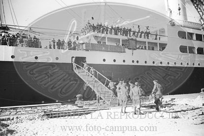 Despedida de los italianos en Cádiz