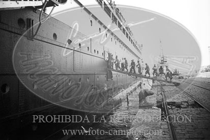 Despedida de los italianos en Cádiz