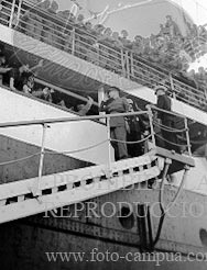 Despedida de los italianos en Cádiz
