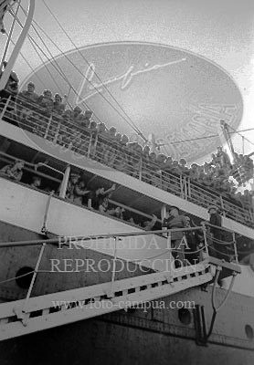 Despedida de los italianos en Cádiz
