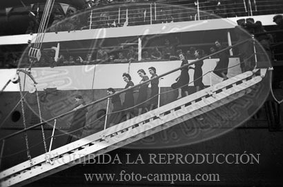 Despedida de los italianos en Cádiz