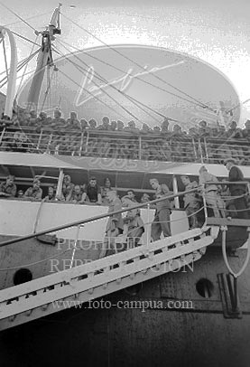 Despedida de los italianos en Cádiz
