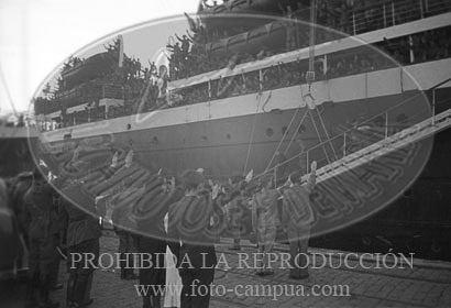 Despedida de los italianos en Cádiz