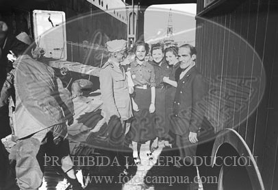 Despedida de los italianos en Cádiz