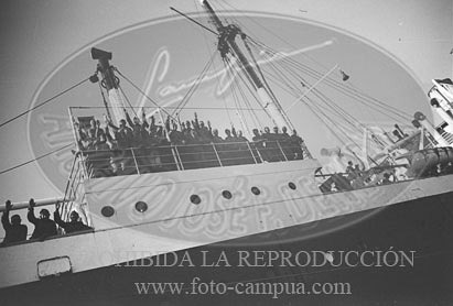 Despedida de los italianos en Cádiz