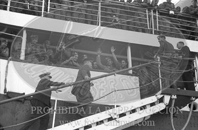 Despedida de los italianos en Cádiz