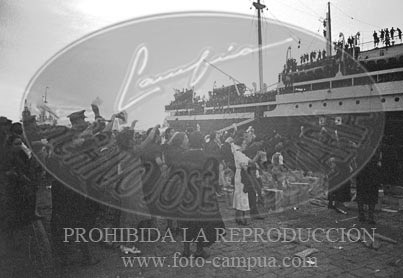 Despedida de los italianos en Cádiz