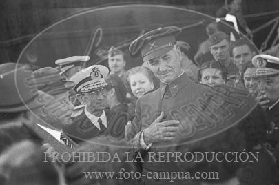 Despedida de los italianos en Cádiz