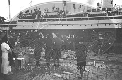 Despedida de los italianos en Cádiz