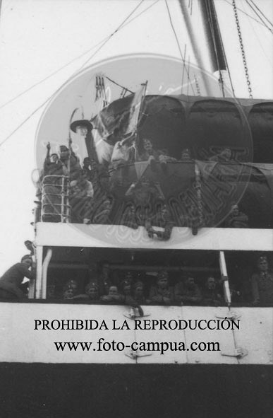 Despedida de los italianos en Cádiz