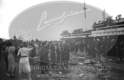 Despedida de los italianos en Cádiz