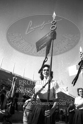 Concentracion de la OJE en Sevilla, 1938