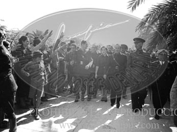 Concentracion de la Falange y de la OJE en Sevilla, 1938. Campamento 29 de Octubre