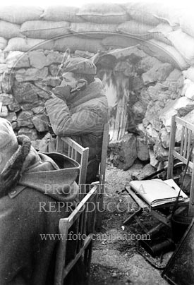 Granadella, puesto de mando del CE del Norte, general Solchaga