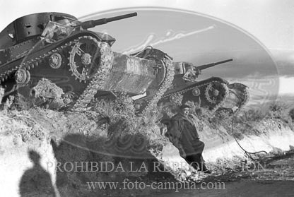 Granadella, puesto de mando del CE del Norte, general Solchaga