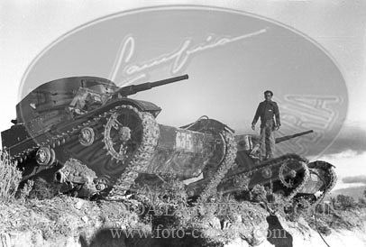 Granadella, puesto de mando del CE del Norte, general Solchaga