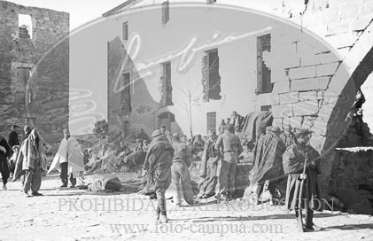 Prisioneros republicanos en el Monasterio de Poblet