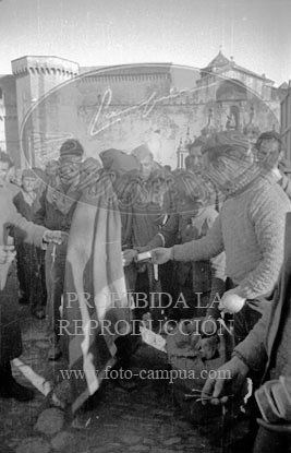 Prisioneros republicanos en el Monasterio de Poblet
